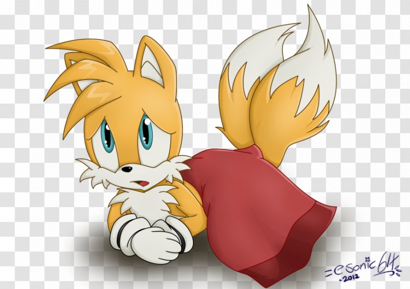 Tails Sonic Chaos Fear Lightning Art - Watercolor Transparent PNG