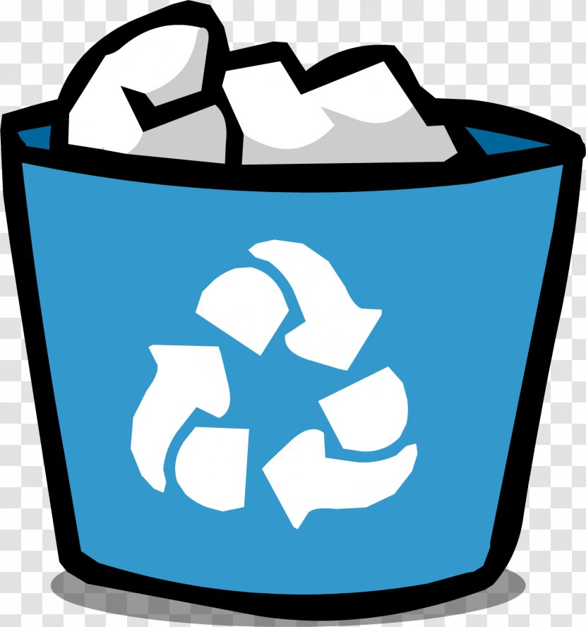 Club Penguin Recycling Bin Rubbish Bins & Waste Paper Baskets - Black And White - Storage Basket Transparent PNG