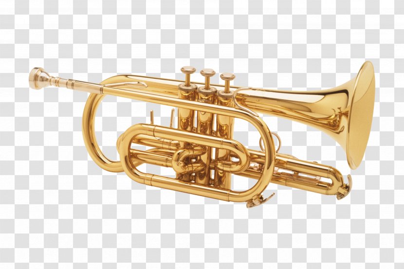 Trumpet Saxophone Musical Instrument - Frame - Golden Transparent PNG