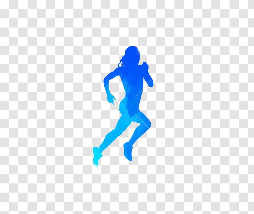Silhouette Female Illustration - Fictional Character - Abstract Running Woman Transparent PNG