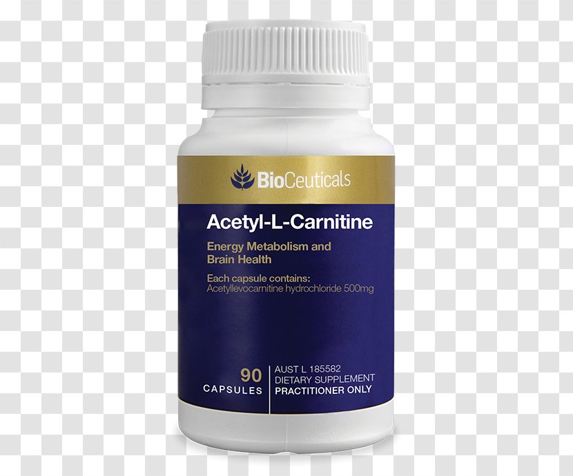 Dietary Supplement Acetylcarnitine Levocarnitine Capsule Acetyl Group - Therapy - Health Transparent PNG