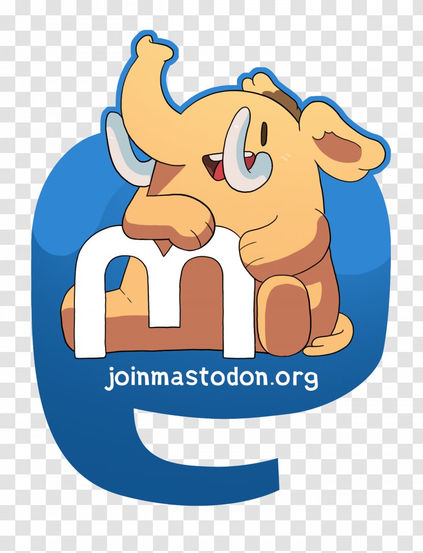 Mastodon Logo Sticker Text Elephantidae - Logorama - Podcast Transparent PNG