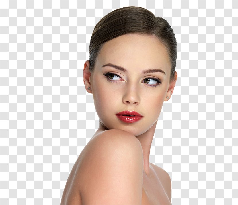 Beauty Parlour Model Cosmetics Lip Eyebrow - Watercolor Transparent PNG