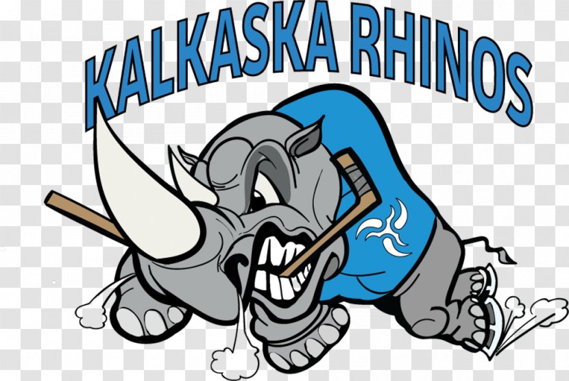 Junior Ice Hockey Kalkaska Clip Art Rhinoceros - Flower - Cartoon Transparent PNG