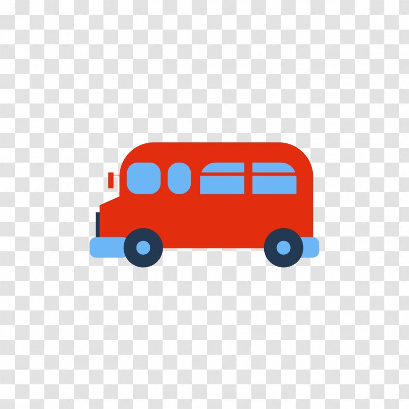 Bus Car Public Transport - Red Transparent PNG