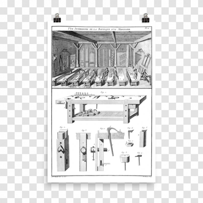 L' Art Du Menuisier: The Book Of Plates Workbench Cabinetry Cabinet Maker Tool - Rectangle - Wood Transparent PNG