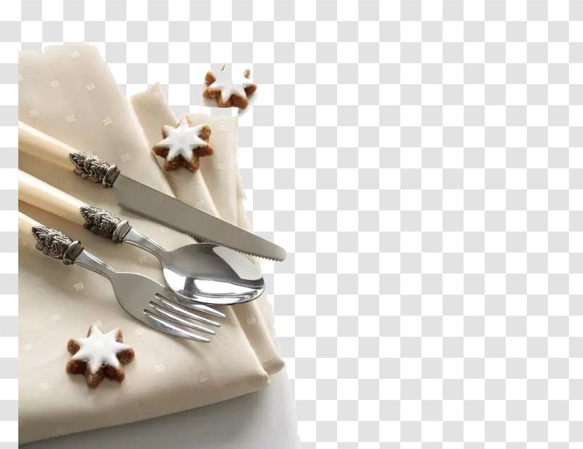 Restaurant Food Drink - Editing - Cutlery On The Table Linen Transparent PNG