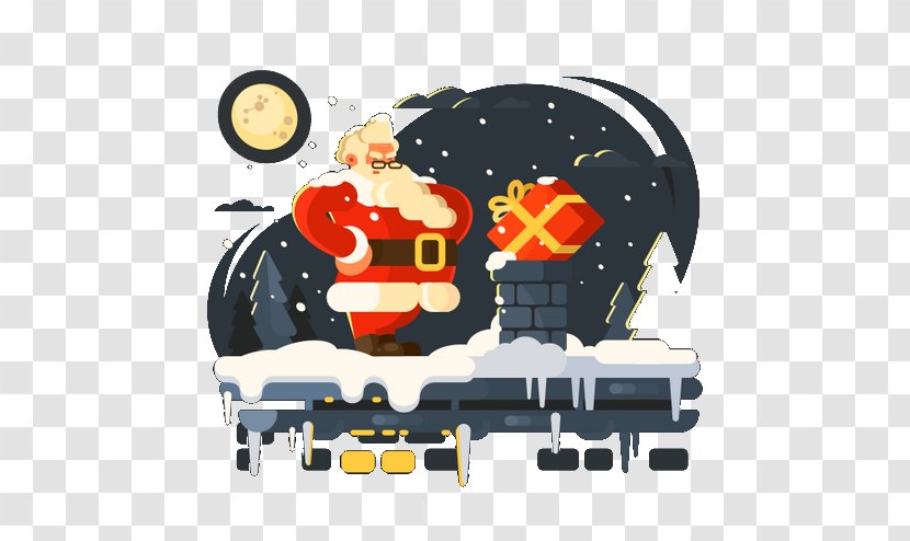 Santa Claus Christmas Gift Illustration - Shutterstock - Giving Gifts Transparent PNG
