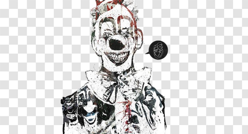 Evil Clown Art - Dj Mix Transparent PNG
