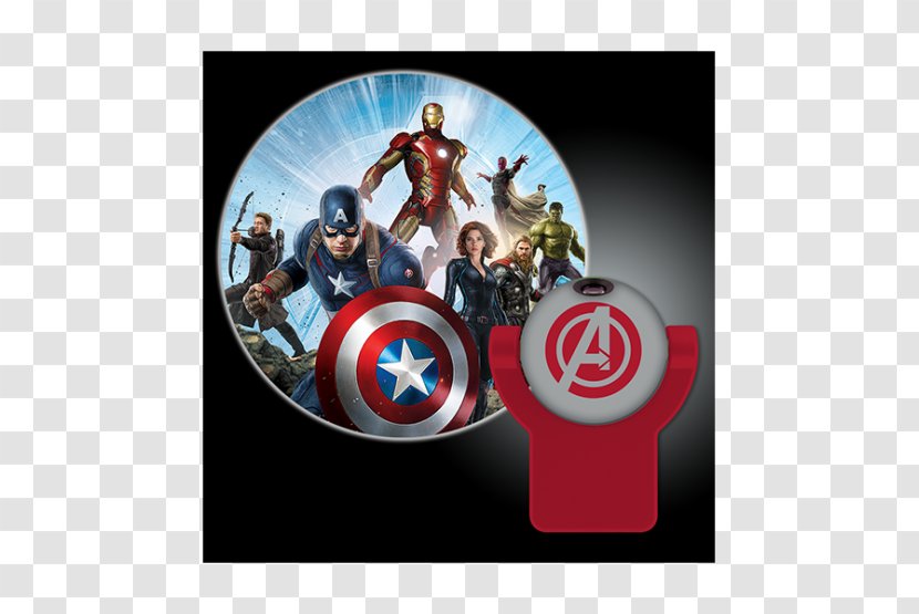 Captain America Nightlight Light-emitting Diode Lighting - Marvel Avengers Assemble Transparent PNG