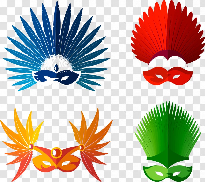 Brazilian Carnival In Rio De Janeiro Barbecue - Vector Dance Mask Transparent PNG
