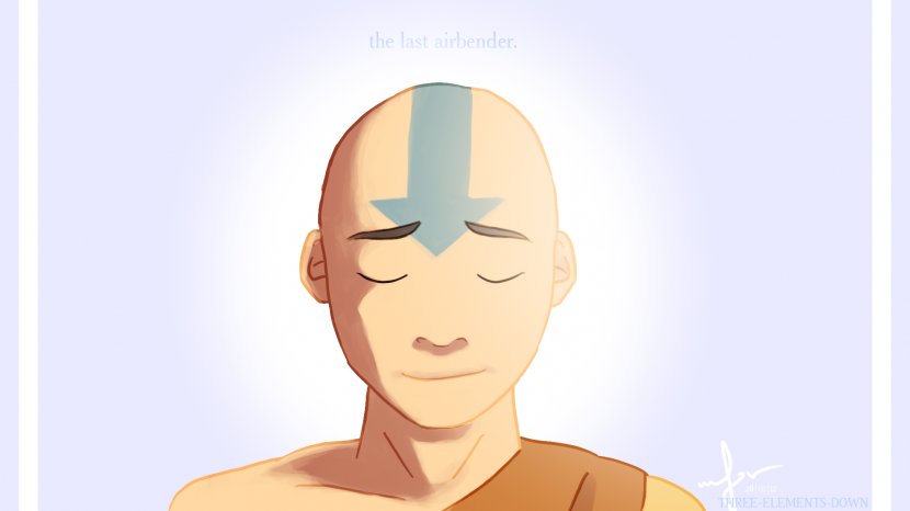 Aang Avatar Face Facial Expression Arm - Silhouette Transparent PNG