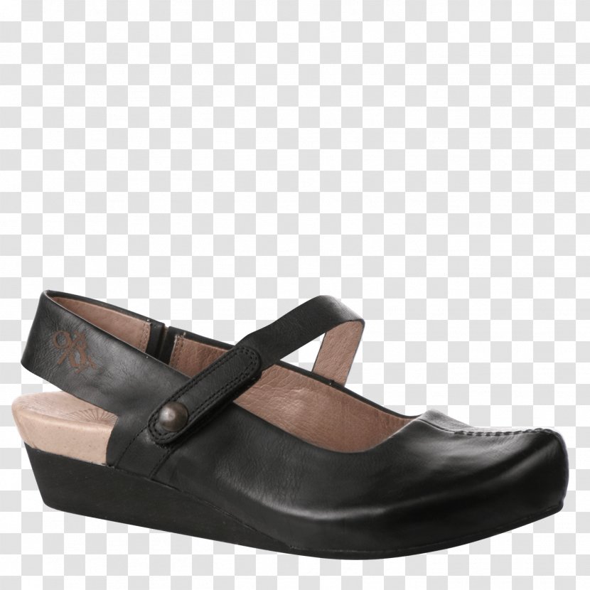 Mary Jane Leather Shoe Sandal Slingback - Walking - Black Shoes Transparent PNG