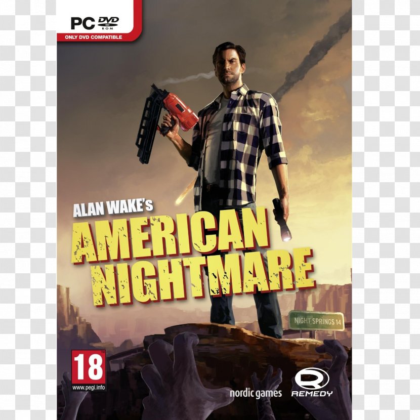 Alan Wake's American Nightmare Xbox 360 Video Game PC - Steam - Wake Transparent PNG