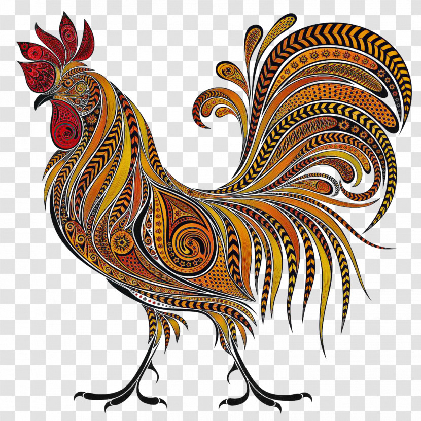 Chicken Rooster Bird Comb Livestock Transparent PNG