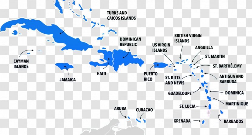 Hispaniola Dominican Republic Saint Thomas Antigua And Barbuda Map - Greater Antilles - Caribbean Transparent PNG