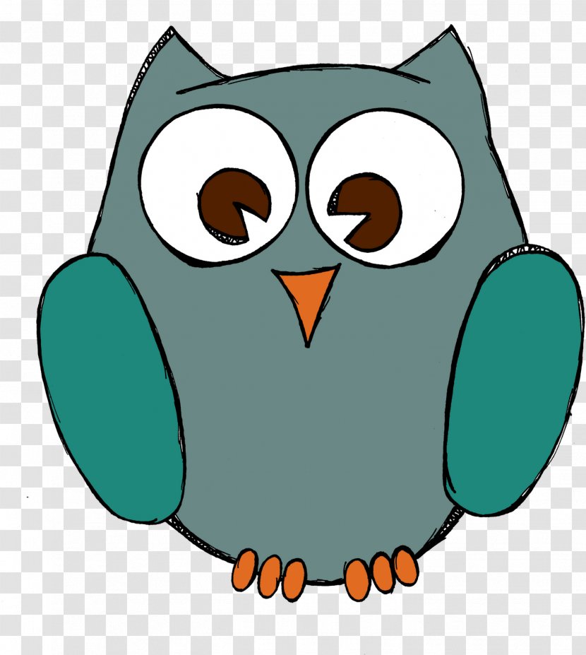 Owl Green Bird Cartoon Turquoise - Eastern Screech Teal Transparent PNG