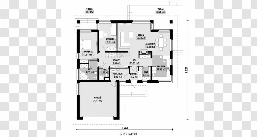 Floor Plan House Project Building Rzut Transparent PNG