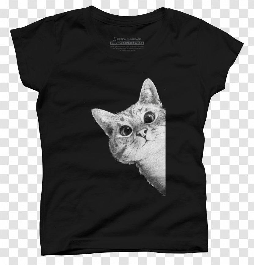 Long-sleeved T-shirt Bag Whiskers - Top - Cat Lover T Shirt Transparent PNG