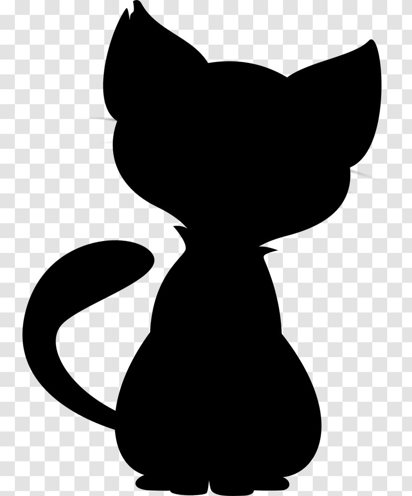 Black Cat Illustration Art Whiskers - Felidae - Blackandwhite Transparent PNG