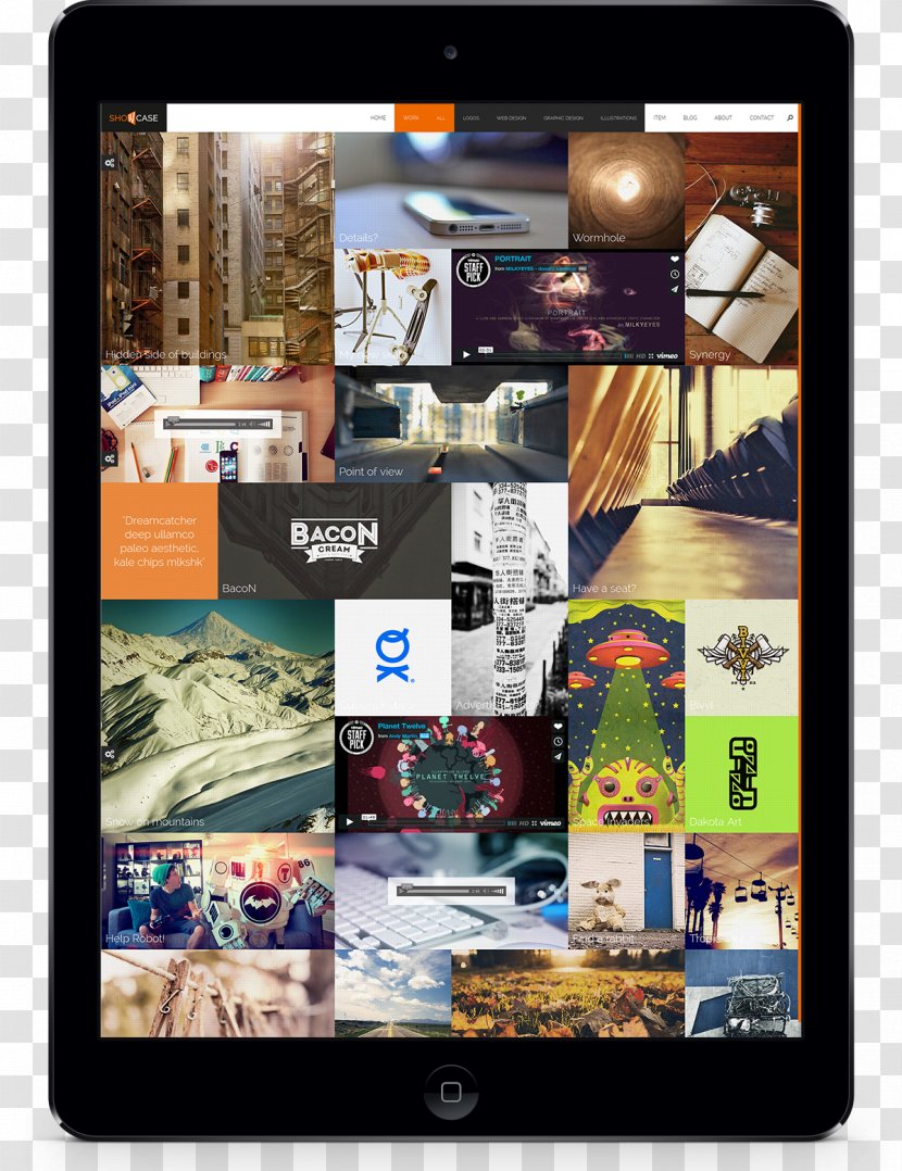 Electronics Brand John Black Display Advertising Collage - Mock Showcase Transparent PNG