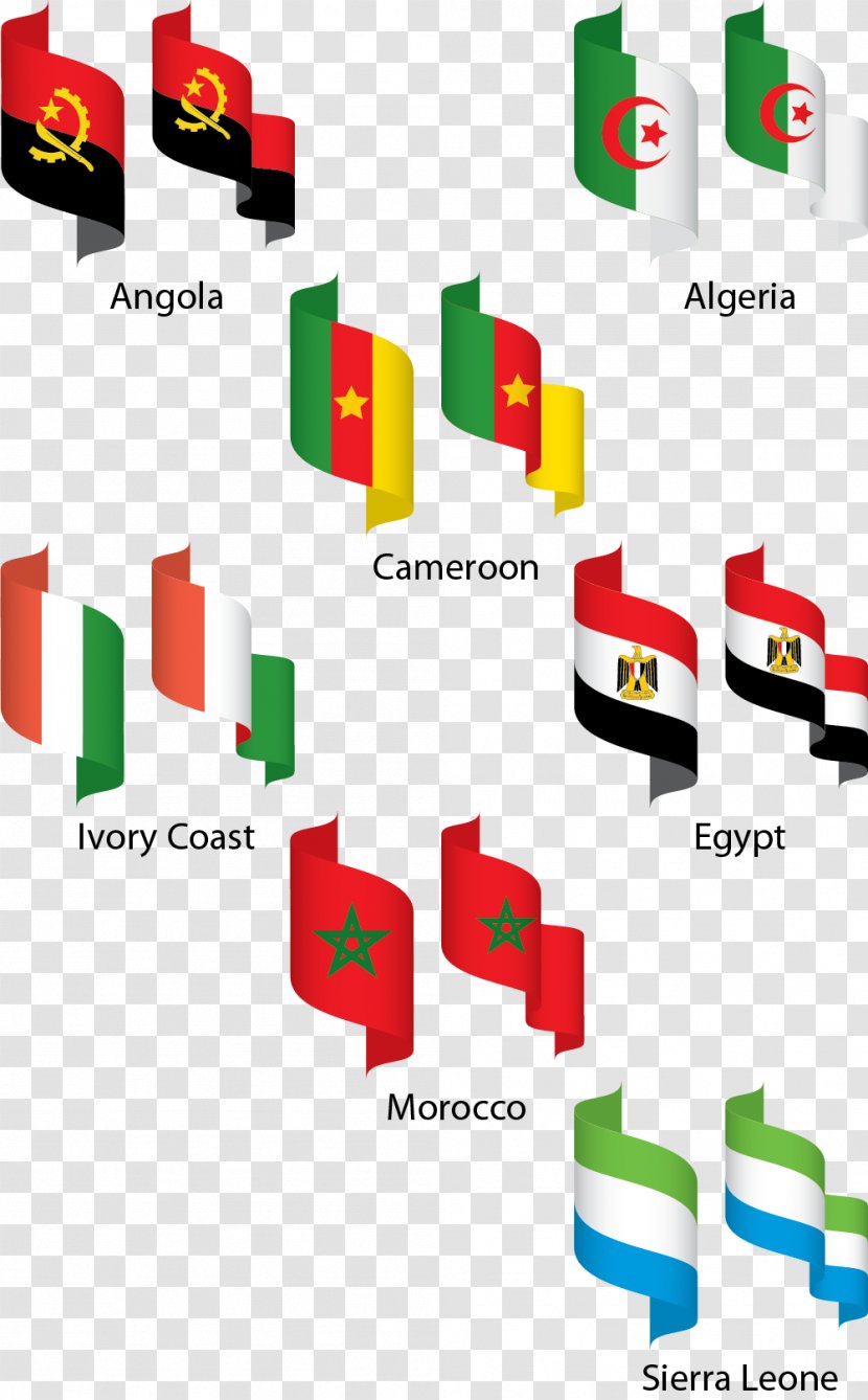 Flag Of South Africa Middle East - African Countries Transparent PNG