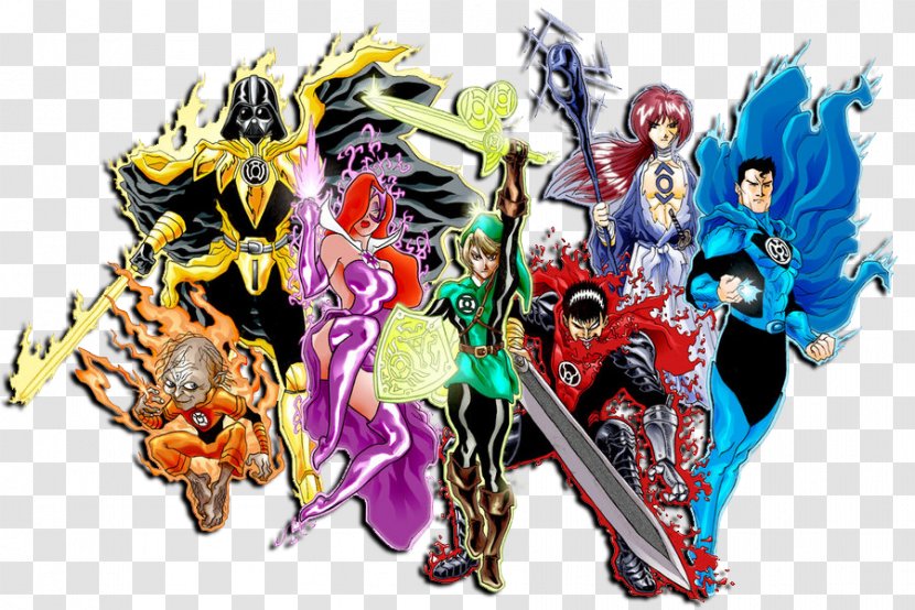 Green Lantern Corps Hal Jordan Sinestro Blue - Character - Lanter Transparent PNG