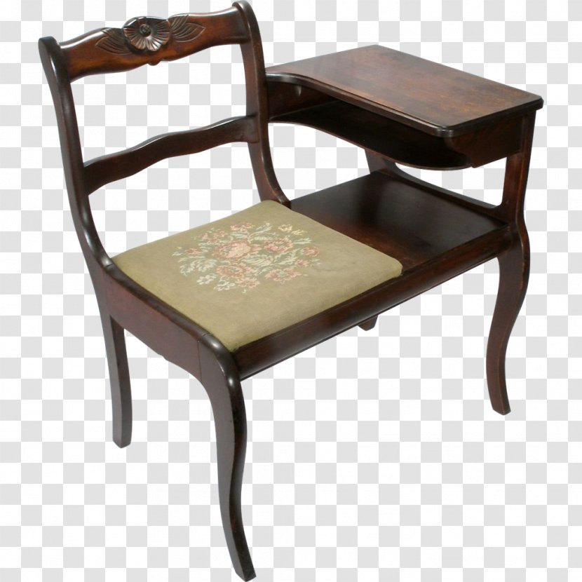 Table Telephone Desk Gossip Bench Antique - Chair Transparent PNG