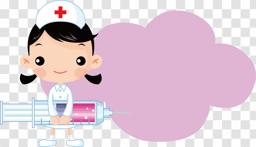 Nursing Syringe Nurse Injection - Silhouette - Needle Section Border Transparent PNG