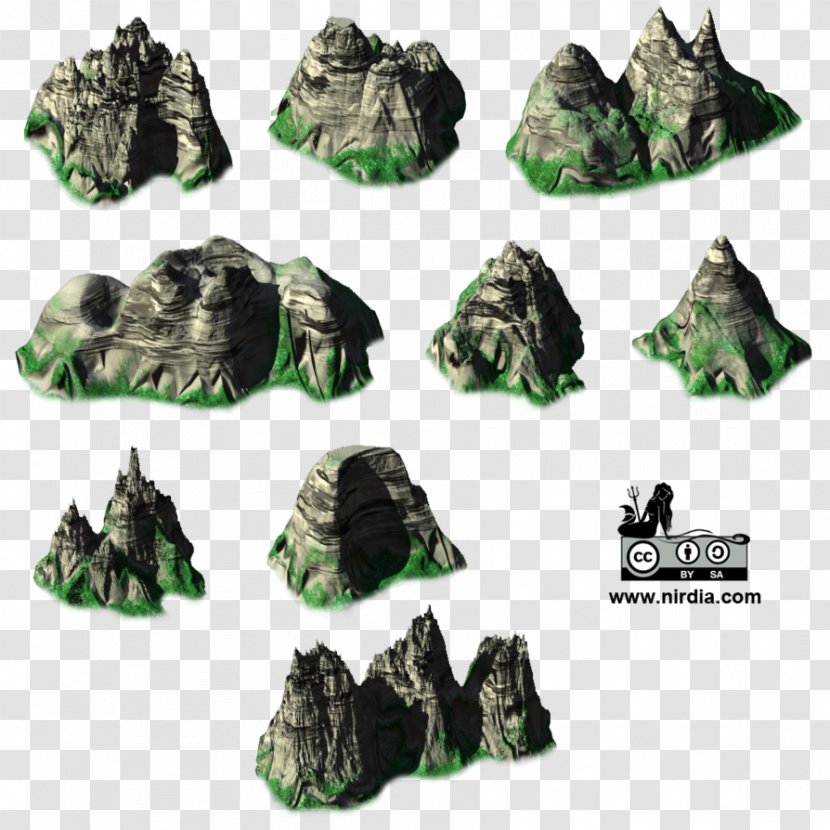 Isometric Graphics In Video Games And Pixel Art 2D Computer Sprite Mountain - Rendering - Mountains Transparent PNG