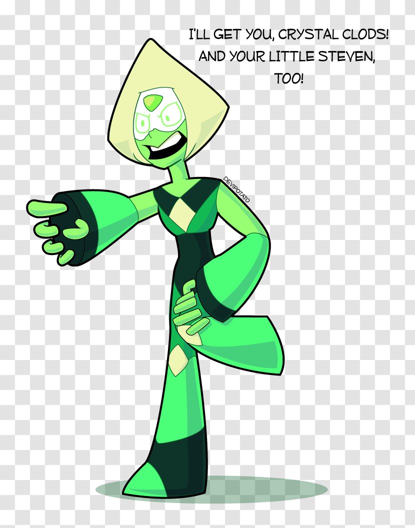 Peridot Green Fan Art Clip - Word - Steven Universe Fanart Transparent PNG