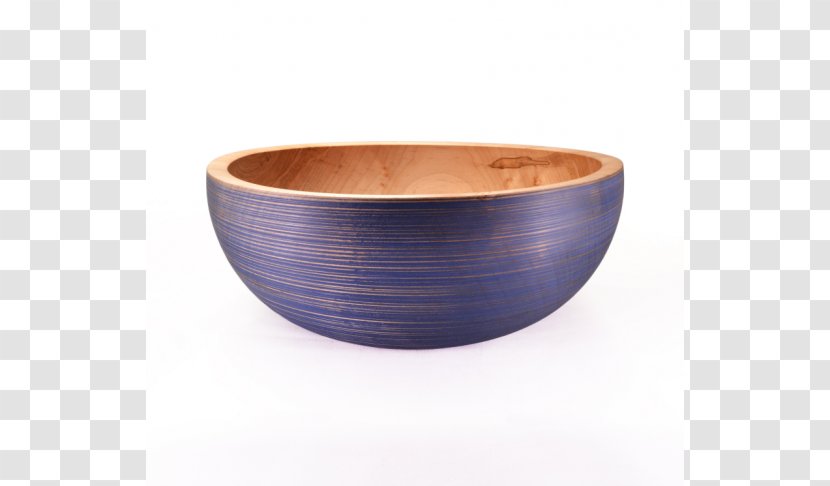 Bowl Cobalt Blue - Mixing - Wooden Transparent PNG