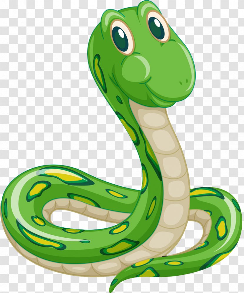 Snake Cartoon Illustration - Mamba - Green Transparent PNG