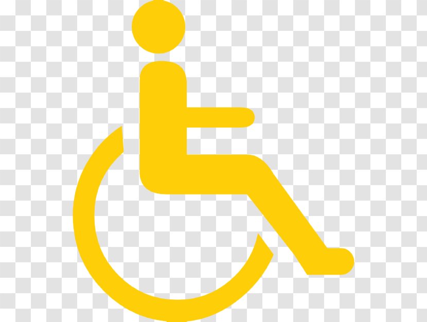 Disability Vector Graphics Logo Clip Art Wheelchair - Yellow Transparent PNG