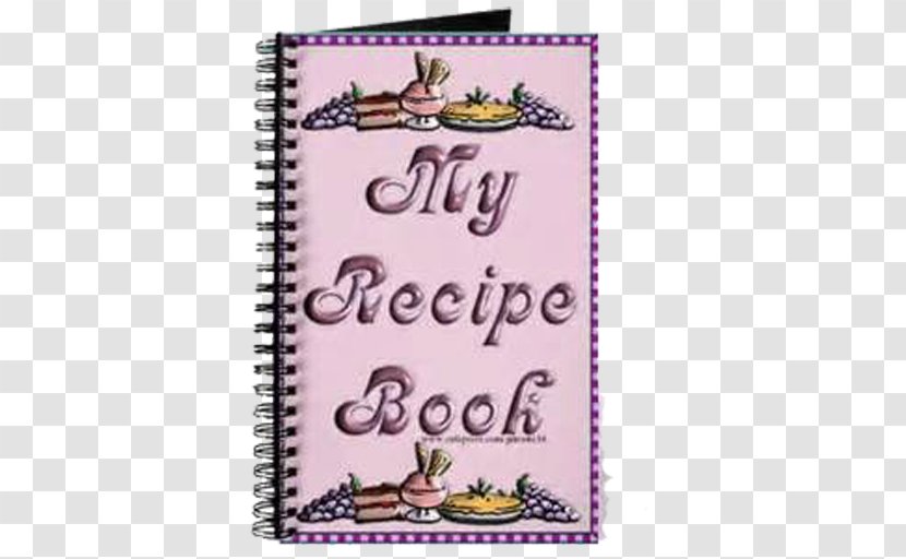 Cookbook Blank Recipe Book: My Recipes Cooking Notebook Transparent PNG