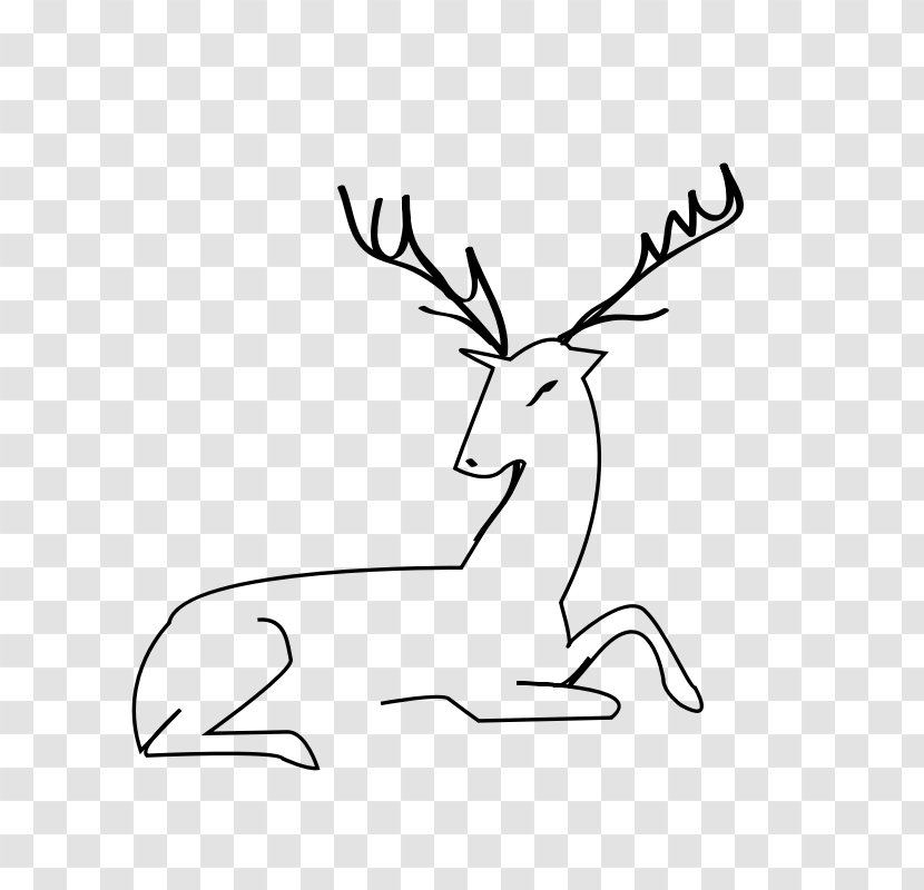 Reindeer Elk Clip Art - Deer Transparent PNG