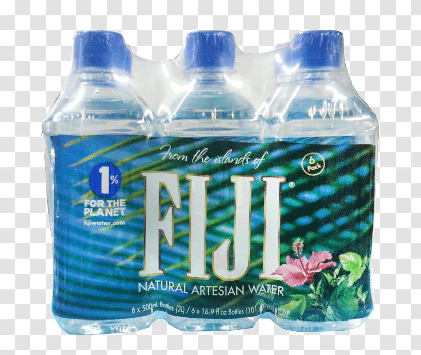 Carbonated Water Fiji Bottled Transparent PNG