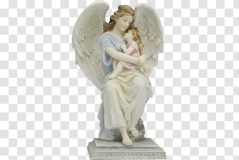 Guardian Angel Statue Angels Figurine - Cartoon Transparent PNG