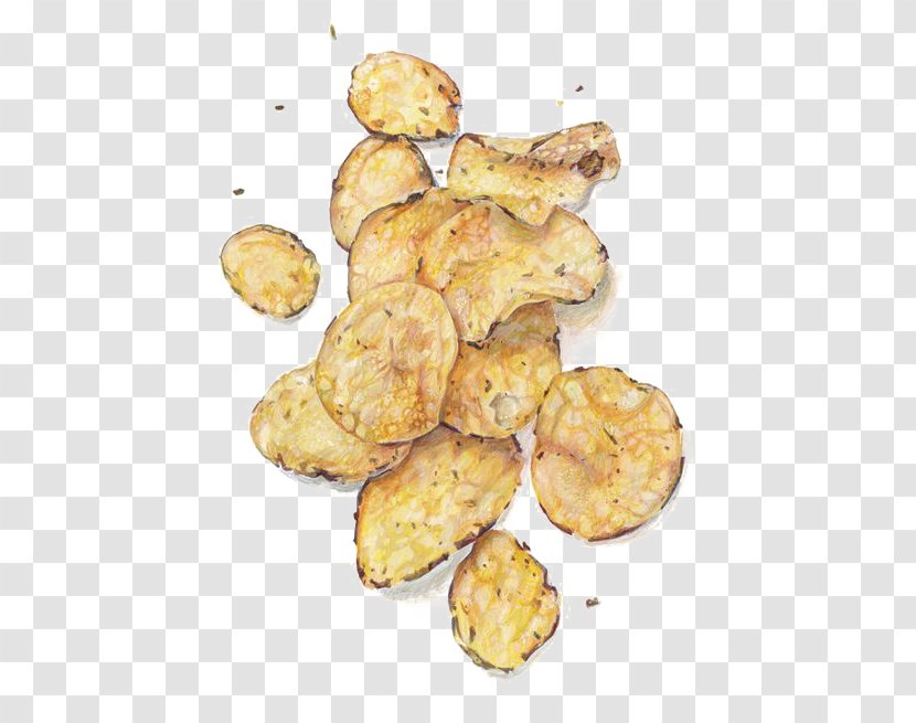 French Fries Junk Food Fritter Potato Chip Painting - Vegetarian - Chips Transparent PNG