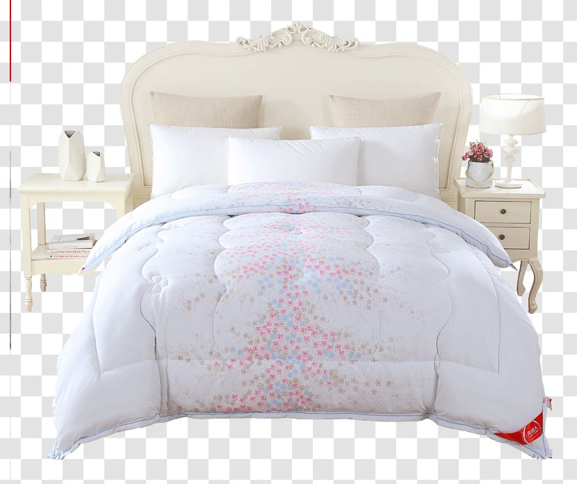 Blanket White Curtain - Furniture - Elegant Floral Transparent PNG
