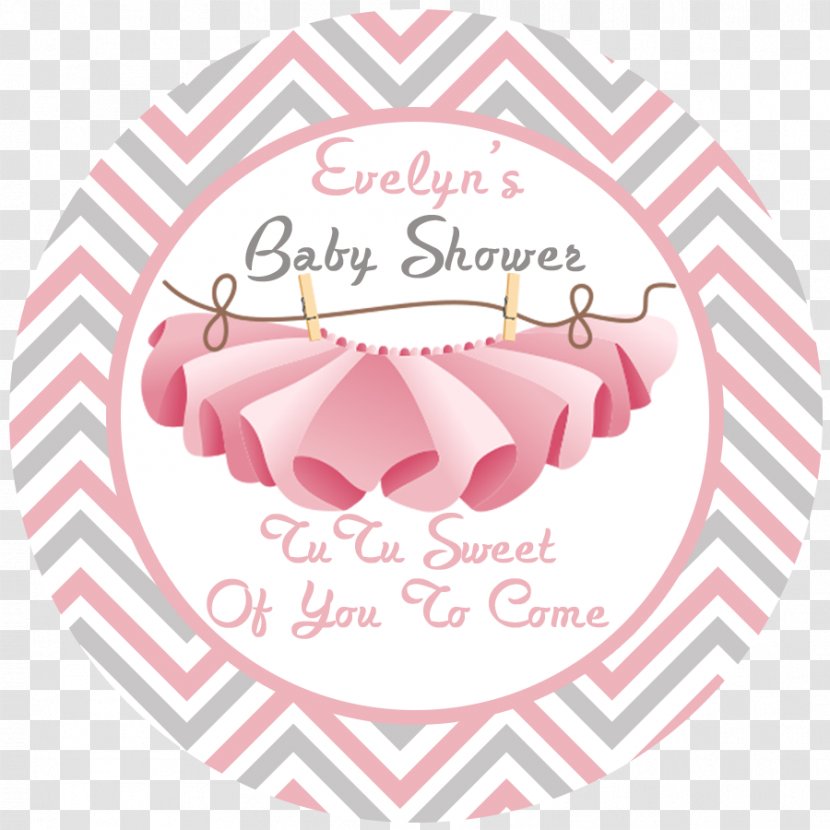 Baby Shower Sticker Label Gift Party Favor - Text Transparent PNG