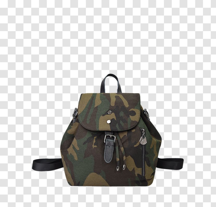 Handbag Backpack Baggage Messenger Bags - Camouflage - Bag Transparent PNG