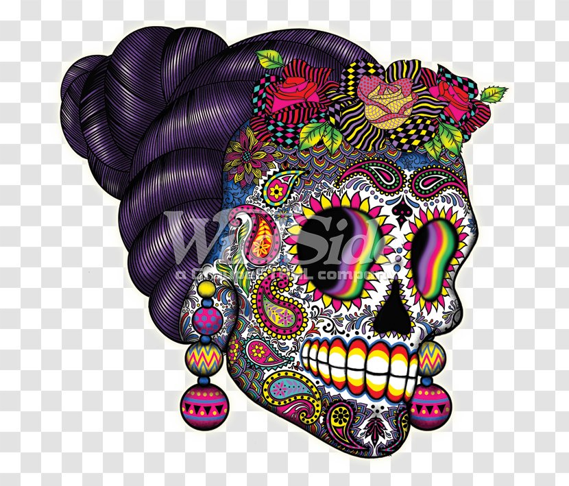 La Calavera Catrina Human Skull Symbolism Day Of The Dead - Tshirt Transparent PNG