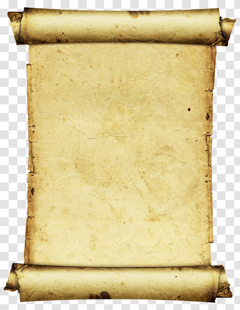 Paper Parchment Clip Art Scroll - Old Letter Transparent PNG