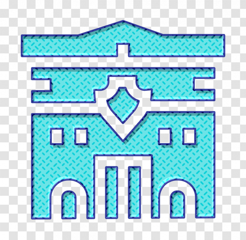 Prison Icon Police Station Icon Urban Building Icon Transparent PNG
