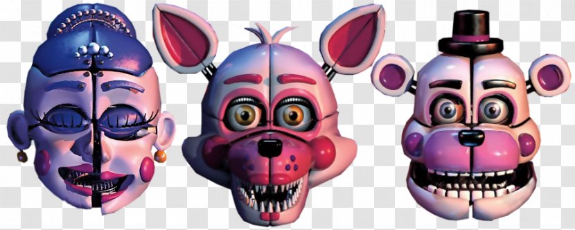 Five Nights At Freddy's 2 Freddy's: Sister Location Jump Scare Animatronics - Color Correction - Funtime Freddy Transparent PNG
