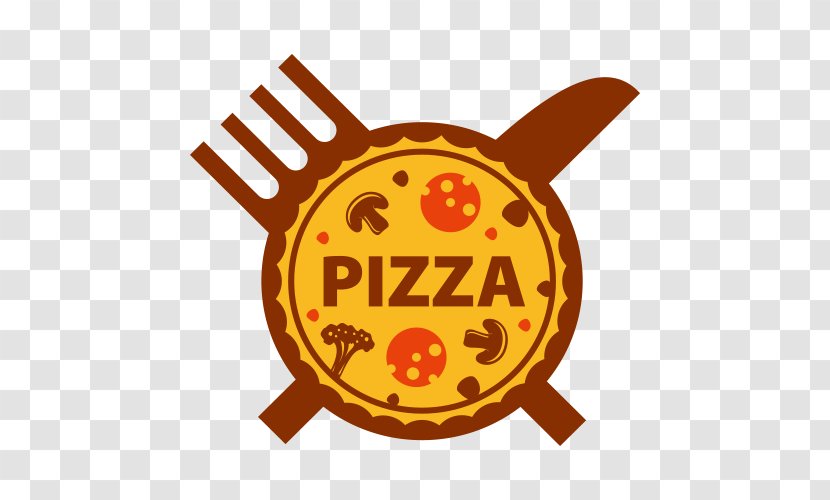 Pizza Delivery Logo Italian Cuisine - Set Vector LOGO Transparent PNG