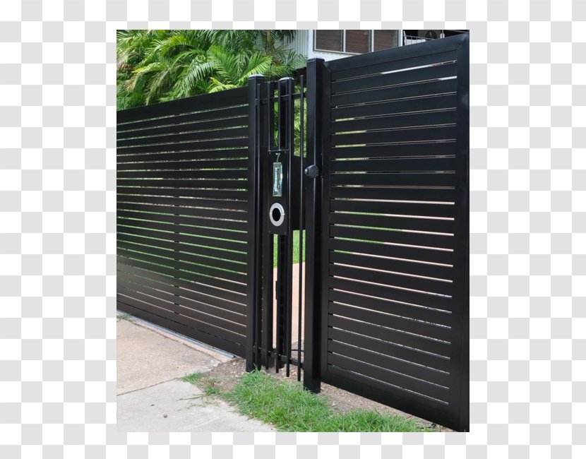 Fence Gate House Wrought Iron - Wall Transparent PNG