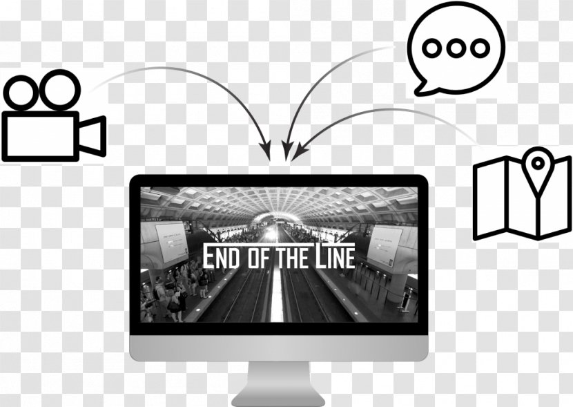 End Of The Line Narrative Black & White - Display Device - M Logo Traveling WilburysNarrative Story Transparent PNG