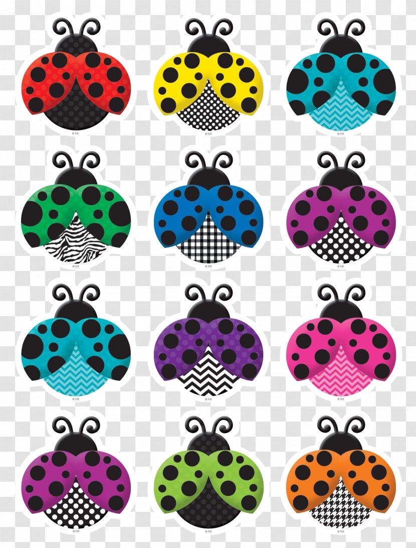 Ladybird Beetle Clip Art Image Colorful Ladybugs Mini Accents Euclidean Vector - Number - Apple Chevron Design Transparent PNG